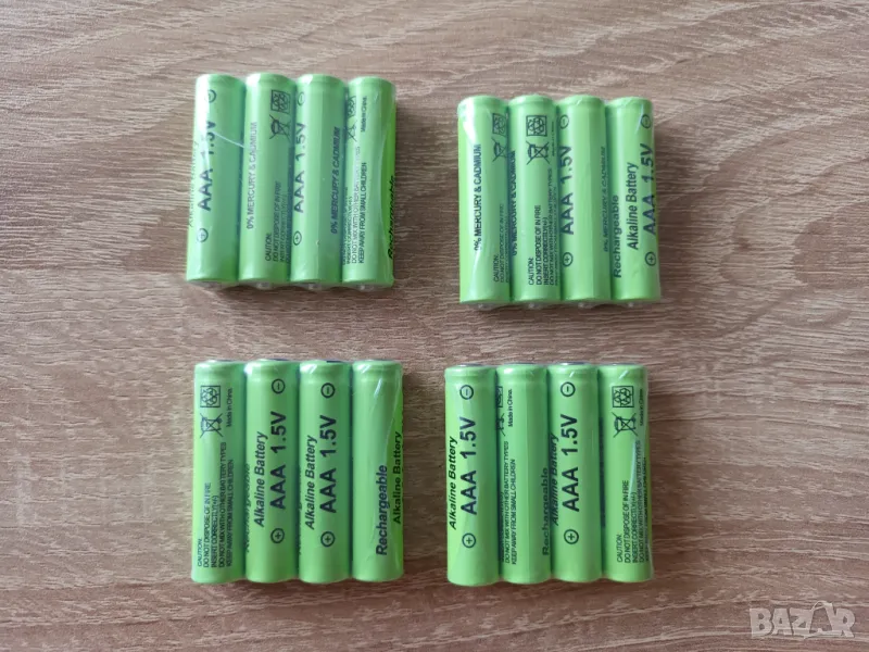 Батерии ААА 1.5V 3000mah,акумулаторни,презареждащи алкални, rechargeable НОВО, снимка 1