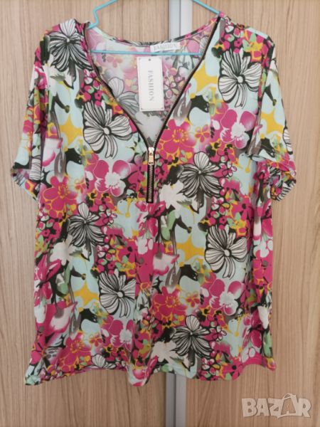 Нова флорална блуза , снимка 1