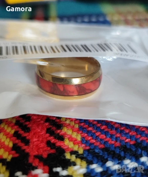 Нов мъжки титаниев пръстен размер 10, снимка 1