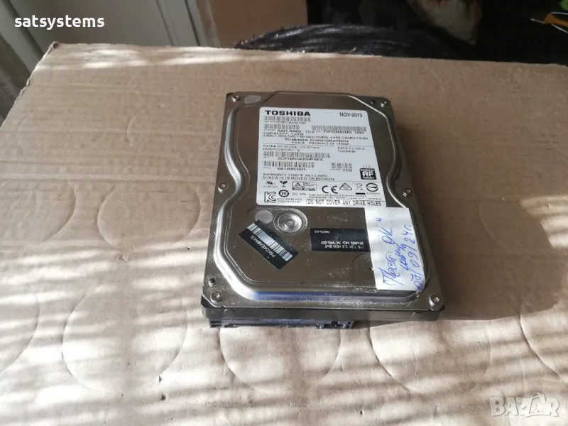 Хард диск Toshiba DT01ACA100 1.0TB SATA 6.0Gb/s, снимка 1