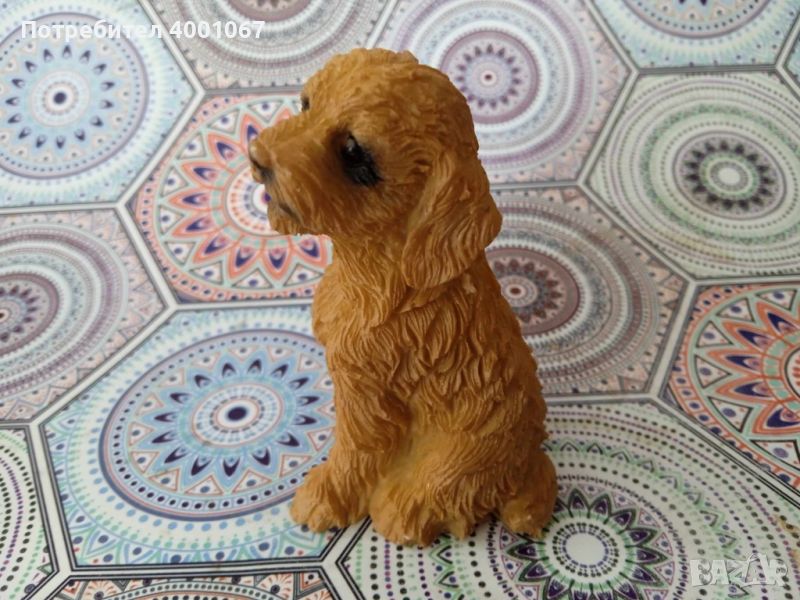 статуетка на куче от Англия, тъмнокафяв цвят, снимка 1