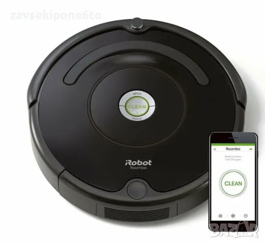 Прахосмукчка робот iRobot Roomba 671, WiFiLAN, App, Черен, снимка 1 - Прахосмукачки - 47043834