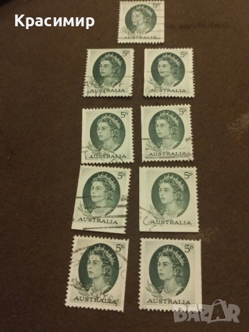 Австралия -Елизабет 1963 г Без Перфорация.