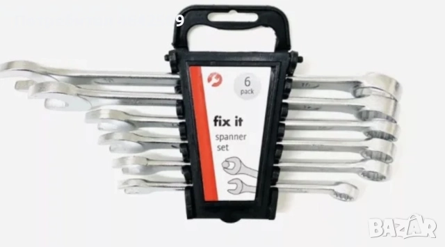 Комплект Ключове Звездогаечен с Тресчотка 6 броя, снимка 2 - Ключове - 52419942