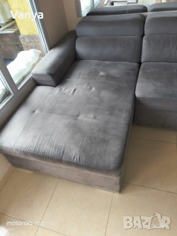 Разтегателен диван с ракла, снимка 6 - Дивани и мека мебел - 52841176