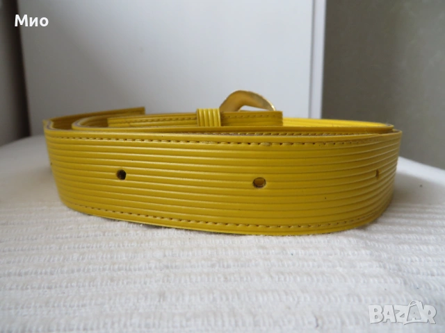 Нов жълт колан, 113 см., снимка 2 - Колани - 54166406