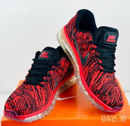 Нови! Nike AirMax Black and Red, снимка 2 - Маратонки - 45176206