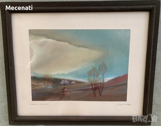 ГЕОРГИ ГЕРДЖИКОВ акварел пейзаж, снимка 7 - Картини - 53098988