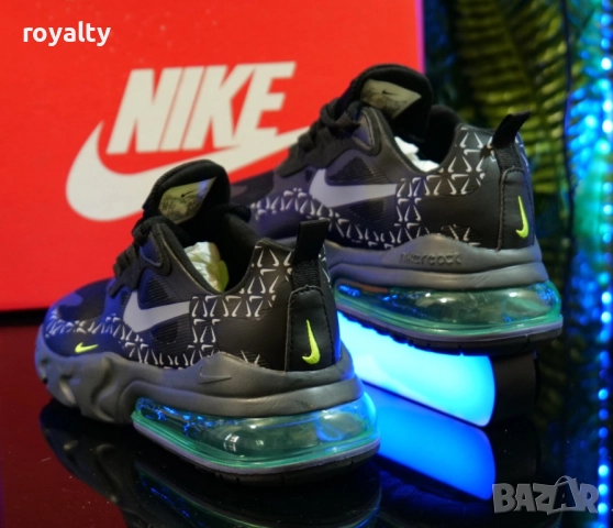 NIKE AIR MAX 270 REACT Цвят-Черно и Зелено дамски маратонки , снимка 3 - Маратонки - 51629363