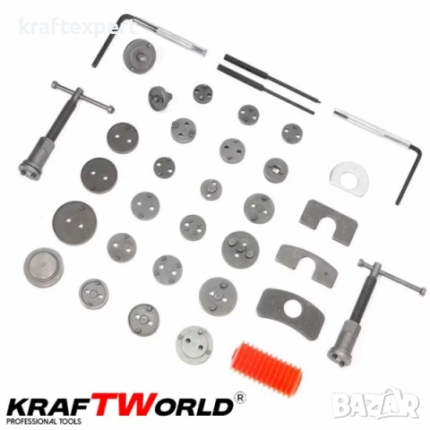 Комплект за спирачни цилиндри KraftWorld – 35 части за дискови спирачки, снимка 4 - Индустриална техника - 53745895
