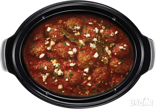 Crock-Pot CSC063X-01 Уред за бавно готвене , 7.5 л Digital, Керамичен съд, Стъклен капак, Inox, снимка 10 - Мултикукъри - 54133709