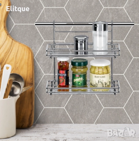 Двоен рафт 26xH16cm, снимка 6 - Други стоки за дома - 52831504