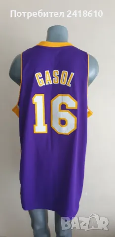 Adidas NBA LAKERS Paul Gasol  #16 Mens Size L НОВО! ОРИГИНАЛ! МЪЖКИ ПОТНИК!, снимка 4 - Спортни дрехи, екипи - 46994077