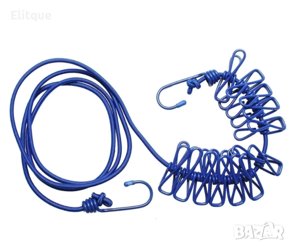 Преносимо въже за простор с щипки за пътуване и къмпингуване, снимка 11 - Други стоки за дома - 52895045