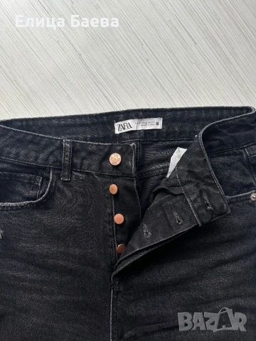 Дънки Zara в синьо и черно, снимка 7 - Дънки - 54235450