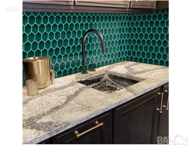 3D самозалепващи се стенни плочки за кухня, баня (10 листа), снимка 2 - Други - 52912867