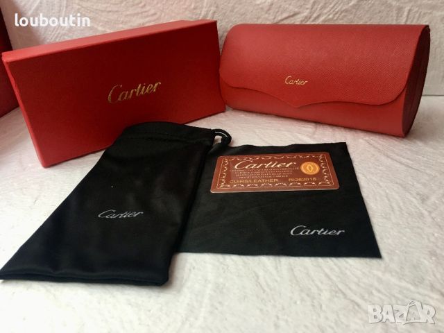 Cartier мъжки слънчеви очила с дървени дръжки , снимка 16 - Слънчеви и диоптрични очила - 46517569