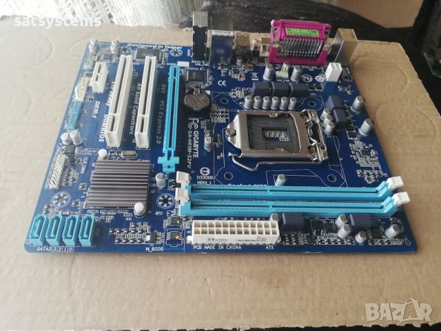  Дънна платка Gigabyte GA-H61M-S2PV Socket LGA1155, снимка 7 - Дънни платки - 46457169