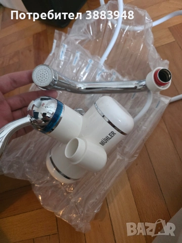 Електрически нагревател за вода Muhler проточен бойлер батерия, снимка 2 - Бойлери - 53419071