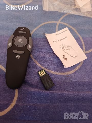 Безжичен презентатор, PPT контролер  Лазерна показалка USB НОВО, снимка 5 - Друга електроника - 46396402