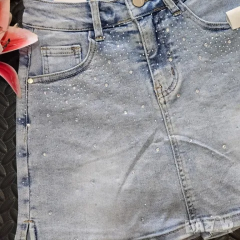 пола панталон деним , снимка 4 - Къси панталони и бермуди - 50401332