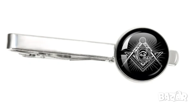 Масонска Игла за Вратовръзка Щипка за Вратовръзка Емайлиран Щит на Рицар Кръстоносец Кръст Тамплиер, снимка 6 - Колиета, медальони, синджири - 54054371