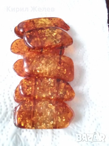 Гривна кехлебарена разтегливи 53794, снимка 5 - Гривни - 53517074