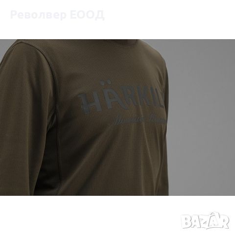 Мъжка блуза Harkila - Mountain Hunter, в цвят Hunting green/Shadow brown, снимка 3 - Екипировка - 45337605