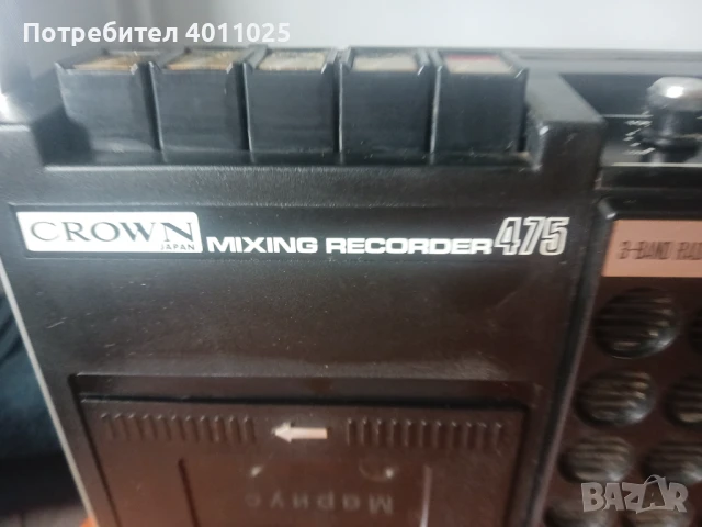 Vntage crown crc 476 am/fm radio cassette made in japan, снимка 3 - Радиокасетофони, транзистори - 51170381