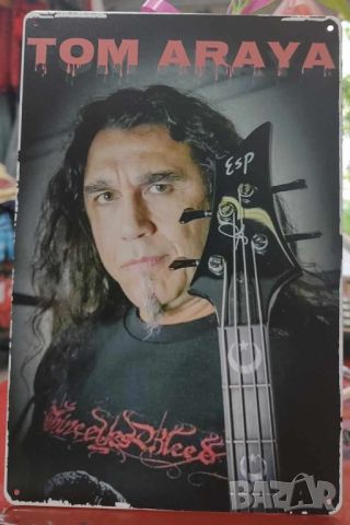 Tom Araya-метална табела (плакет), снимка 1 - Китари - 45248214