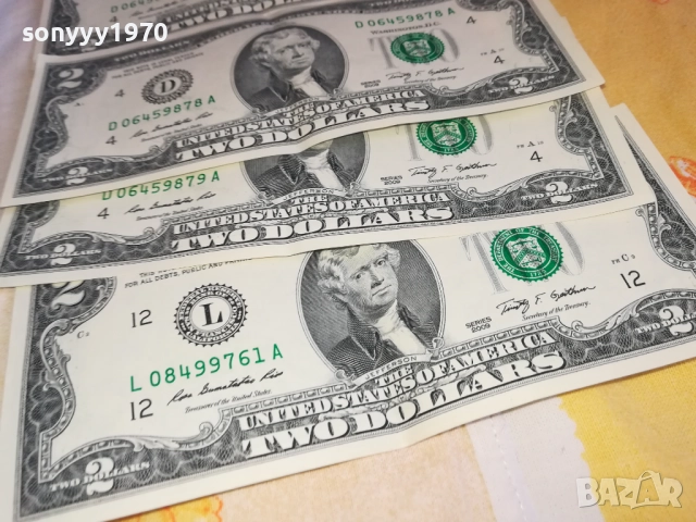 КОЛЕКЦИОНЕРСКА БАНКНОТА ОТ ДВА ДОЛАРА-25ЛВ 2708251521, снимка 2 - Нумизматика и бонистика - 51510403