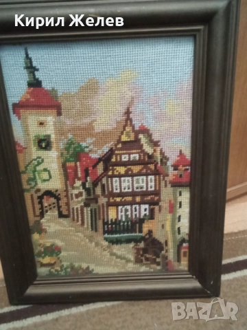 Гоблен в рамка 50498, снимка 8 - Гоблени - 52506553