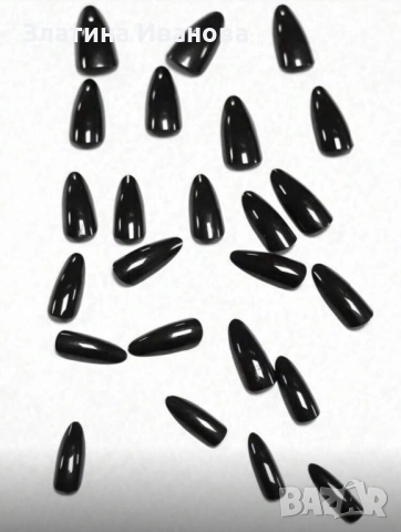 Самозалепващи изкуствени нокти 24 бр. + лепило в комплект, снимка 2 - Продукти за маникюр - 52660682