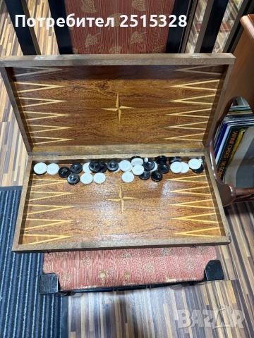 стара табла и шах, снимка 3 - Шах и табла - 52649815
