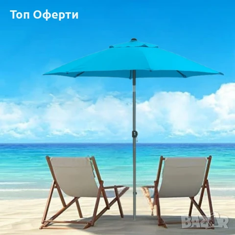 Градински чадър Muhler U5060 – Елегантна защита от слънцето във вашата градина, снимка 4 - Други - 50489166