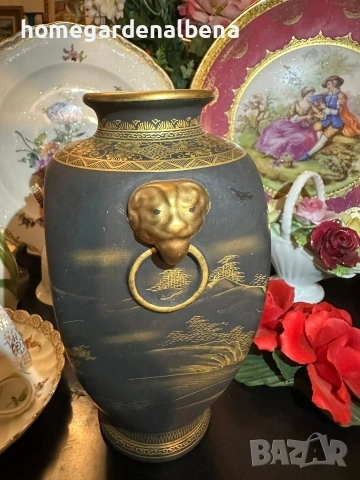 Японски вази „Черната Прелест" – Рядка колекционерска находка, снимка 15 - Вази - 54073575