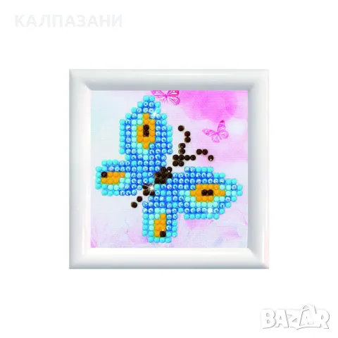 Diamond Dotz Диамантен гоблен с рамка Butterfly 295 диаманта DDS002F, снимка 1 - Игри и пъзели - 48993769