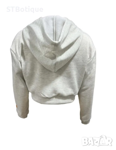 💕Дамска къса блуза с качулка и графичен принт – STBoutique💕, снимка 3 - Суичъри - 51941889