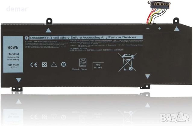 ASUNCELL 60Wh 1F22N батерия за лаптоп Dell