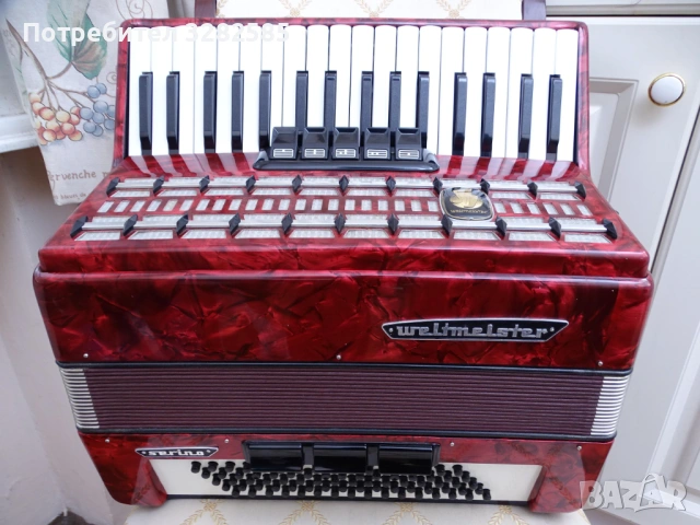 Нов акордеон Велтмайстер Серино 80 баса