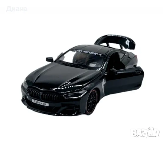 Автомобил BMW M8 с 3 реалистични звука и светлини – мащаб 1:24/3 ЦВЯТА, снимка 6 - Колекции - 48765237