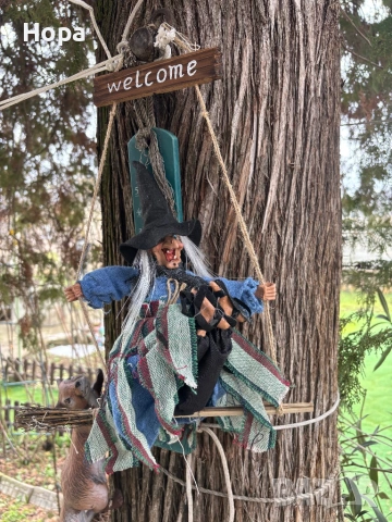 Висяща Баба Яга на люлка, снимка 4 - Градински мебели, декорация  - 53307664