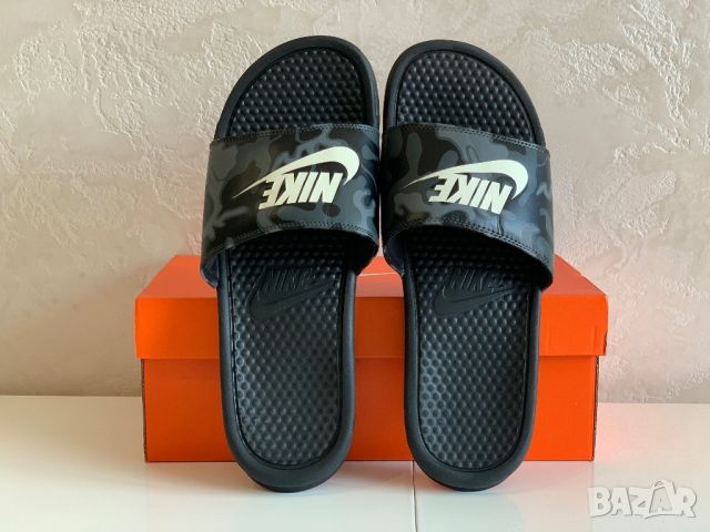 Оригинални чехли Nike Benassi Just Do It  | 45 номер 29см, снимка 1 - Мъжки чехли - 46668084