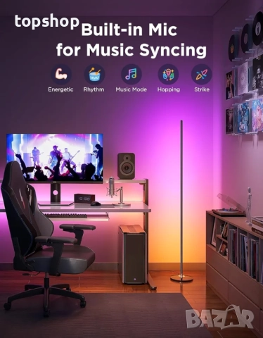 Чисто нова подова лампа Govee RGBIC Basic, LED ъглова лампа, работеща с Alexa, 1000 лумена ..., снимка 3 - Лед осветление - 51984484