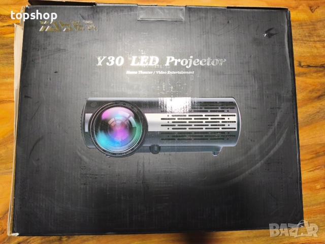 Чисто нов Full HD, проверен с перфектна картина Проектор YABER Y30 – 1080p Native, 9500L, 4D Keyston, снимка 8 - Плейъри, домашно кино, прожектори - 53774803