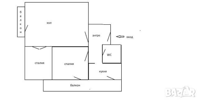 Продавам тристаен апартамент, снимка 11 - Aпартаменти - 48249979