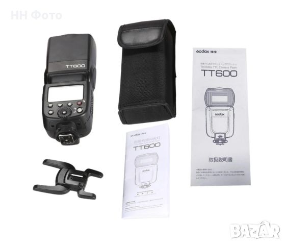 Светкавица Godox TT600 за Canon, Nikon, Pentax, Olympus и други, снимка 6 - Светкавици, студийно осветление - 46359208