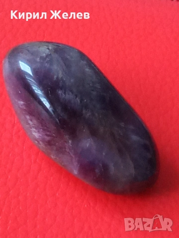 Полиран камък аметист 43227, снимка 7 - Антикварни и старинни предмети - 53578216
