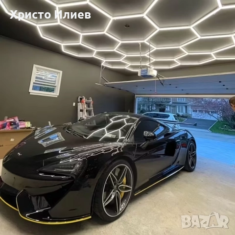 Осветление за гараж голяма LED Лед лампа за магазин фризьорски салон студио барбершоп, снимка 8 - Лед осветление - 52628313