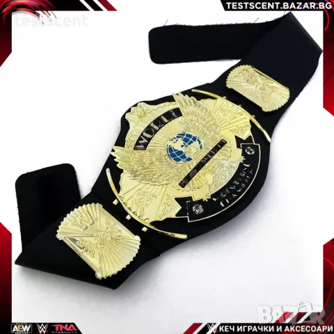 Шампионски пояс WWE Winged Eagle Championship WWF световната титла в кеча Mattel детски belt колан, снимка 9 - Други - 50214280